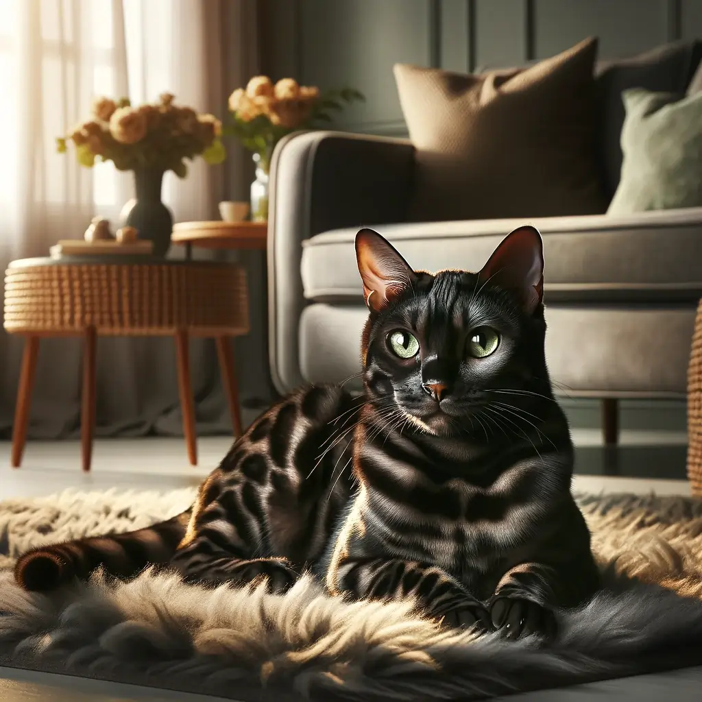 Charcoal Bengal Cat