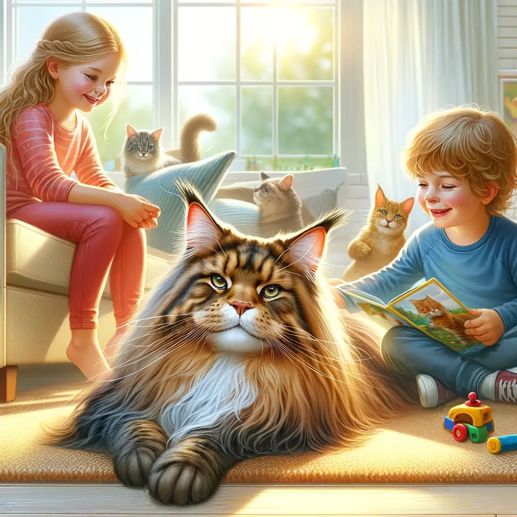 Are maine coon cats good with kids