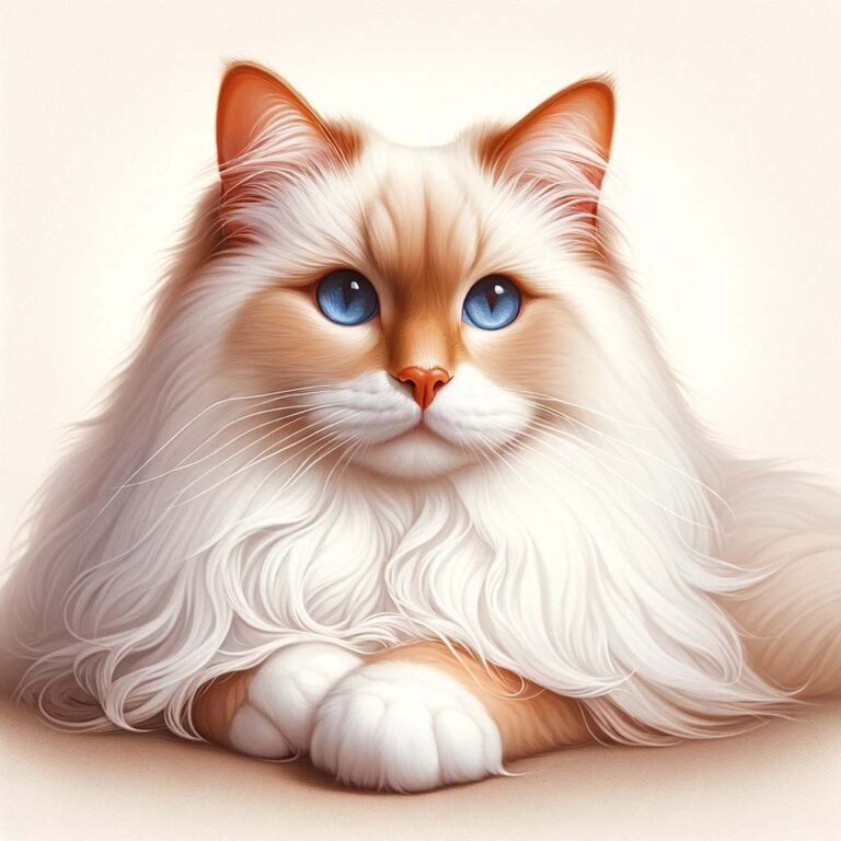 Flame Point Ragdoll cat