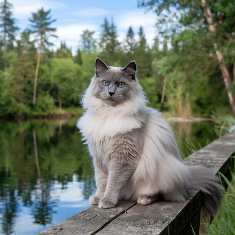 Russian Blue Ragdoll Mix