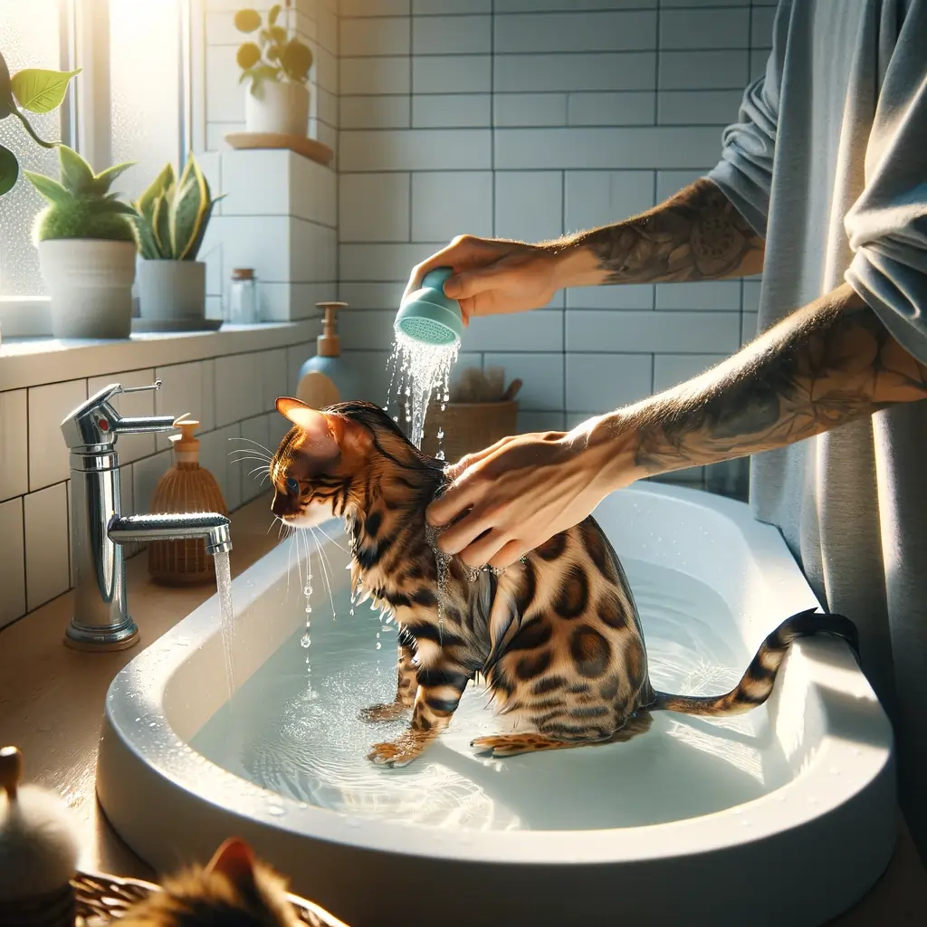 Bathing Your Bengal Cat