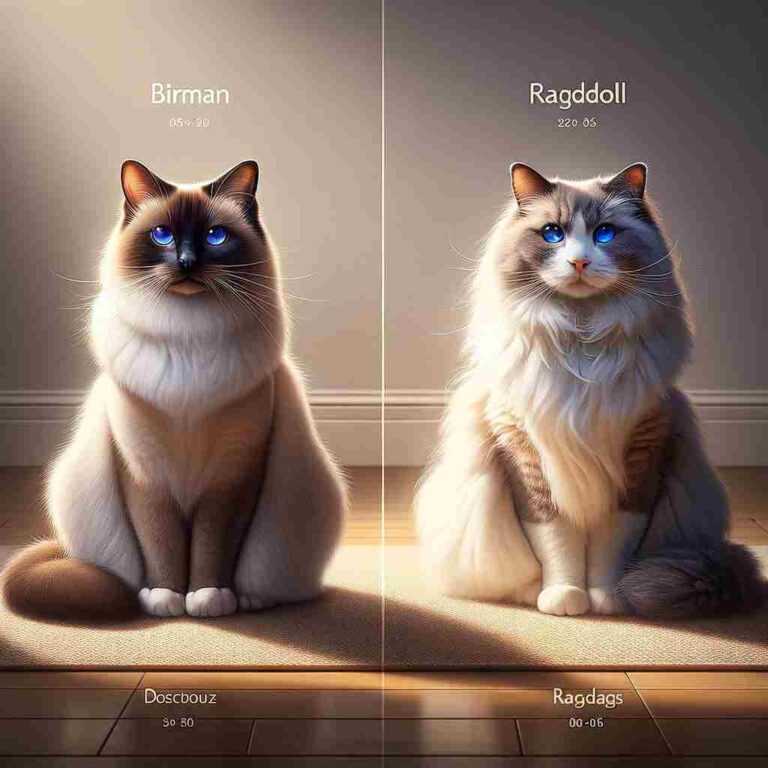 Birman vs Ragdoll cat