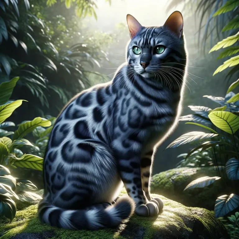 Blue Bengal cat