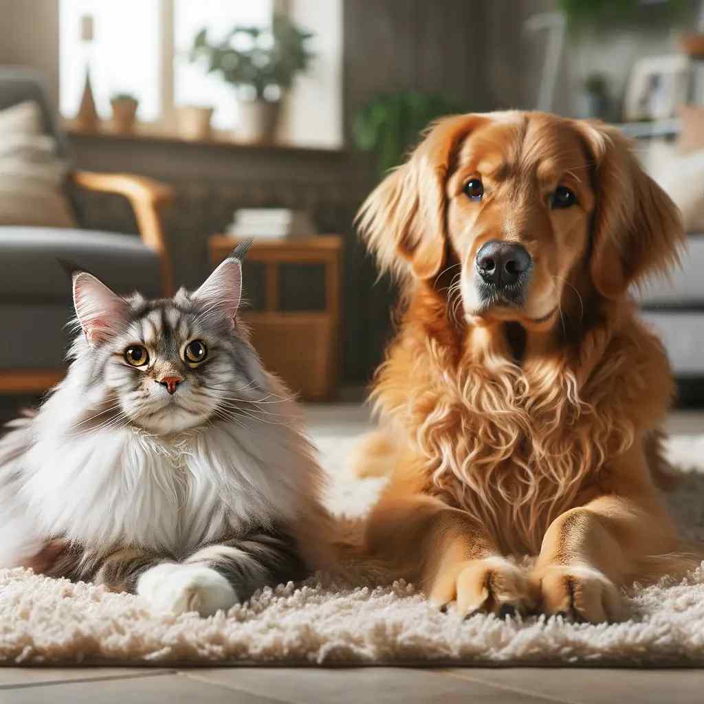 Do Maine Coon Cats Get Along With Dogs