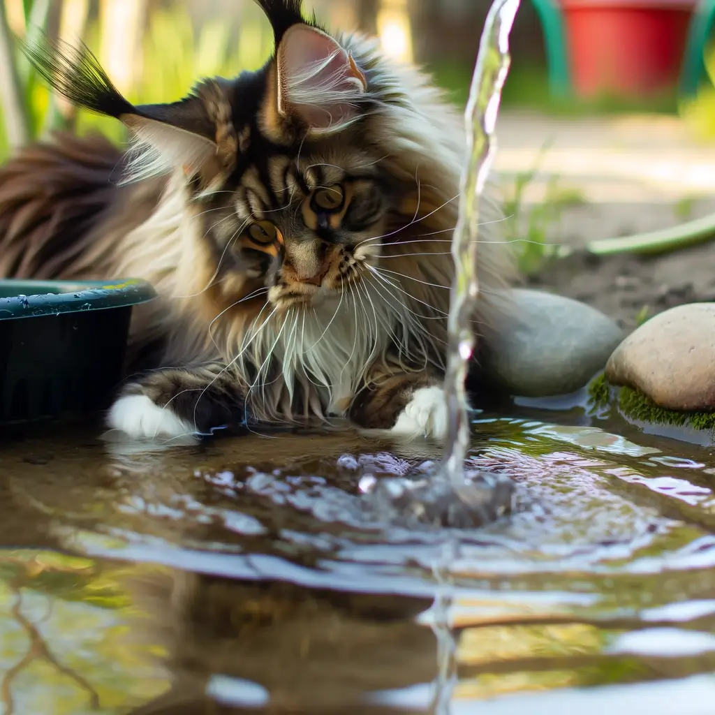 Do Maine Coon Cats like Water?