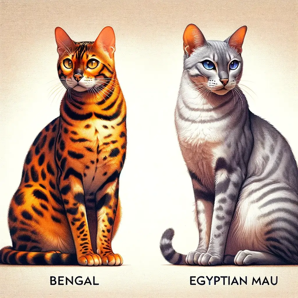 Bengal Cat vs Egyptian Mau
