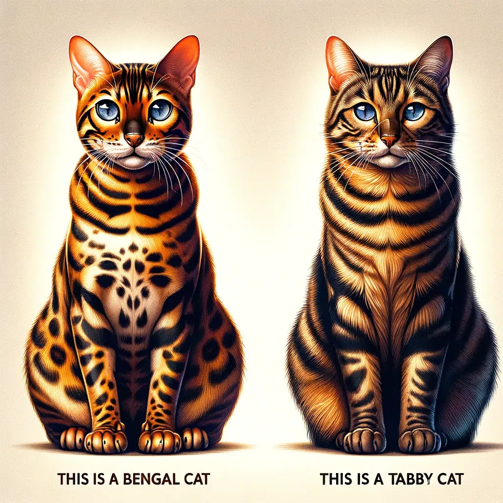 bengal cat vs tabby cat