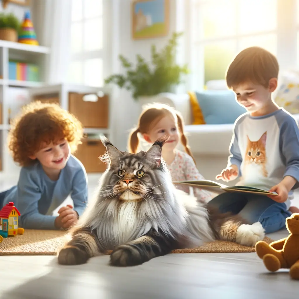 Are maine coon cats good with kids
