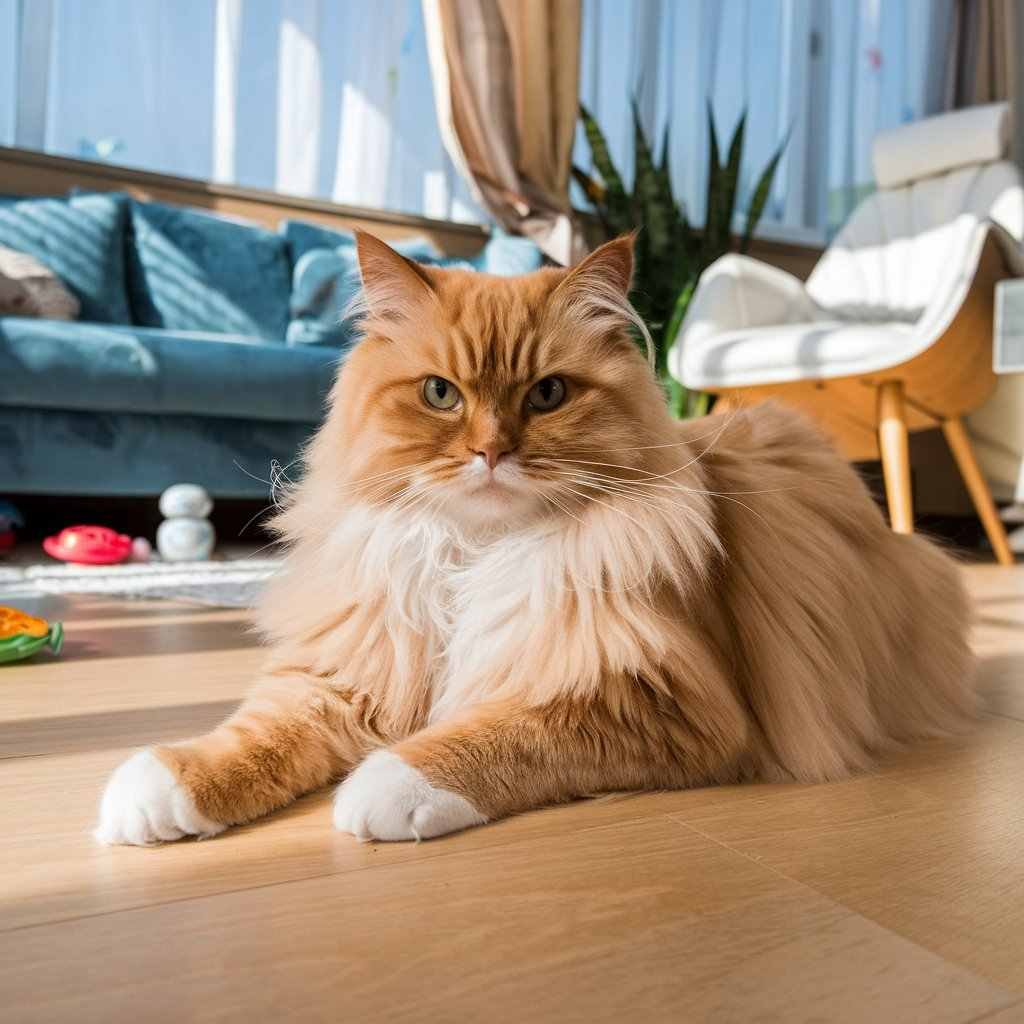 Orange Tabby Ragdoll Cat